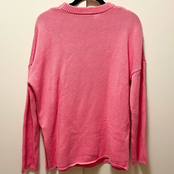 Lazy Oaf Women's Pink Bunny Funnel Neck Sweater🐰 - Picture 6 of 8